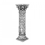 columna decorada con aspecto plata vieja