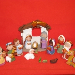 arte sacro nacimiento infantil 15 piezas