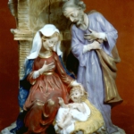 arte sacro relieve nacimiento con pared